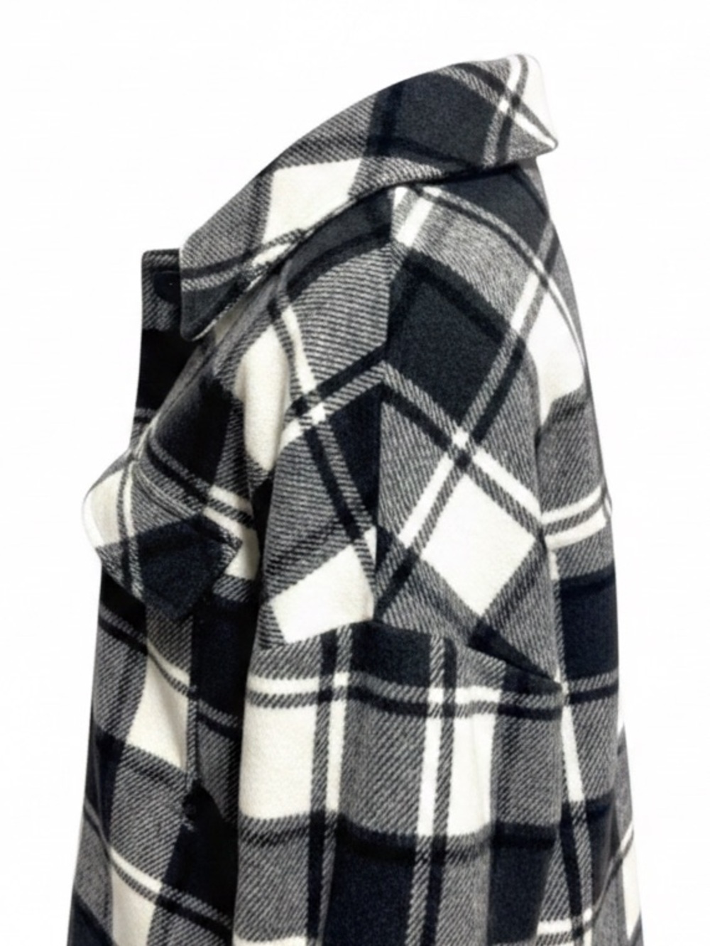 Garage Women’s Plaid Button-Up Coat. Size Large - Picture 9 of 11